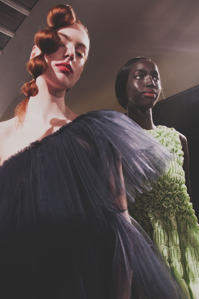 Molly Goddard SS17 womenswear backstage Dazed 17