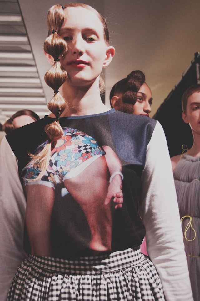 Molly Goddard SS17 womenswear backstage Dazed 11