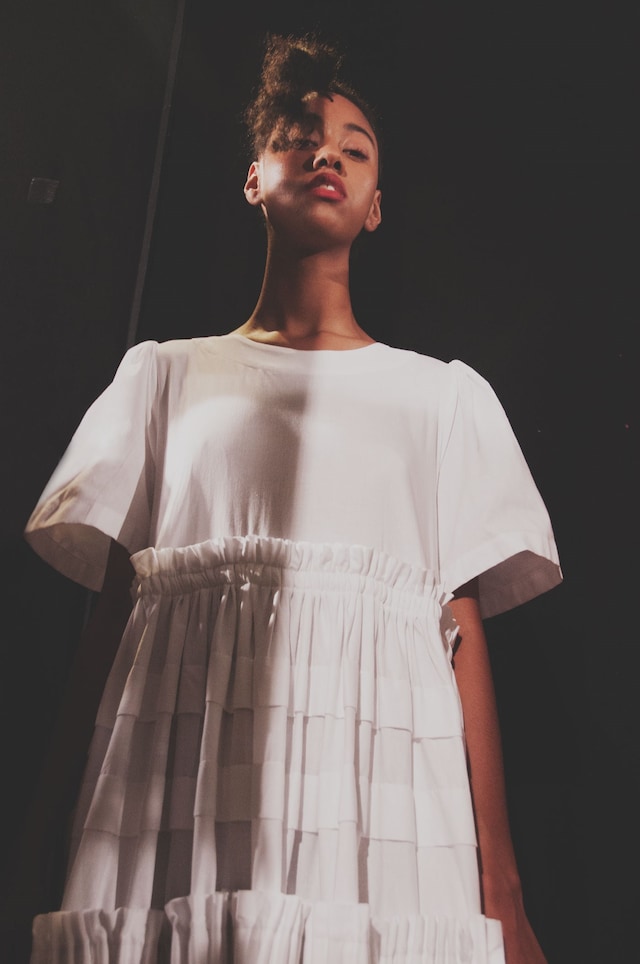 Molly Goddard SS17 womenswear backstage Dazed 14