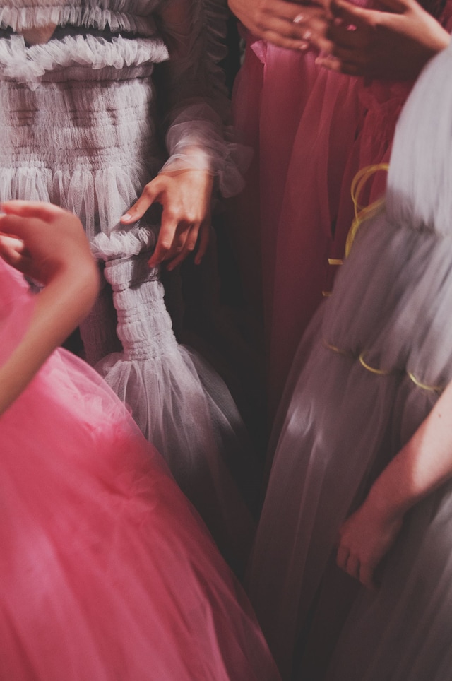 Molly Goddard SS17 womenswear backstage Dazed 23