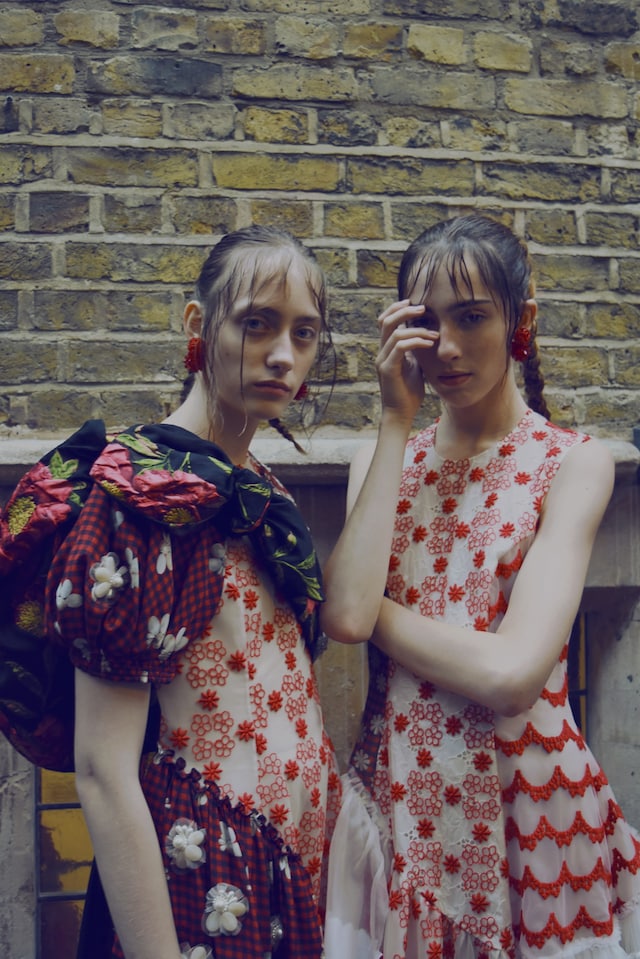 Backstage at Simone Rocha SS17 5