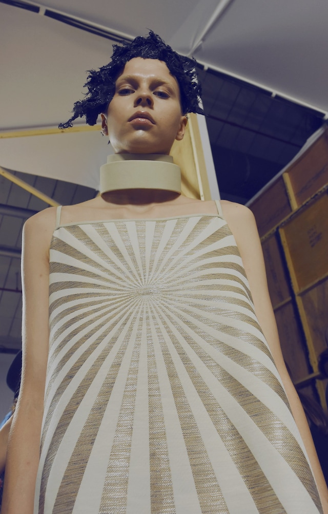 Backstage at Gareth Pugh SS17 4