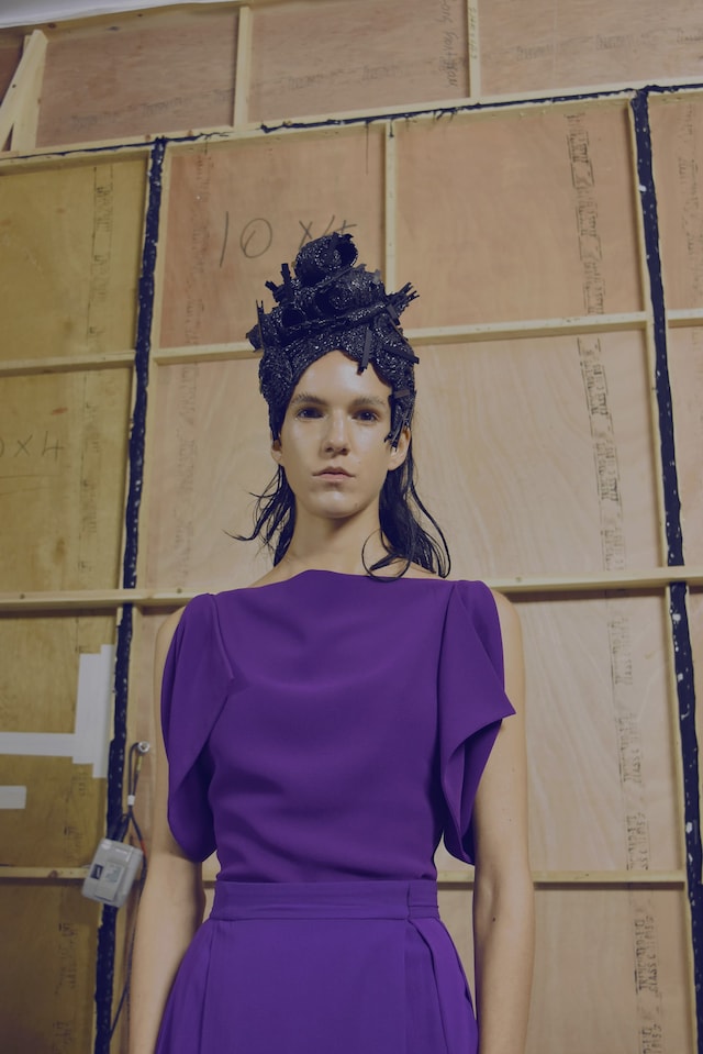 Backstage at Gareth Pugh SS17 10