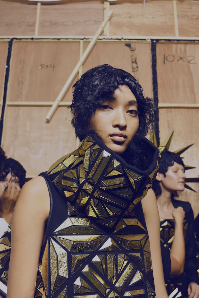 Backstage at Gareth Pugh SS17 8