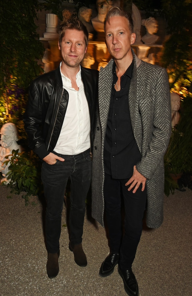 Christopher Bailey and Jefferson Hack attending Bu 2