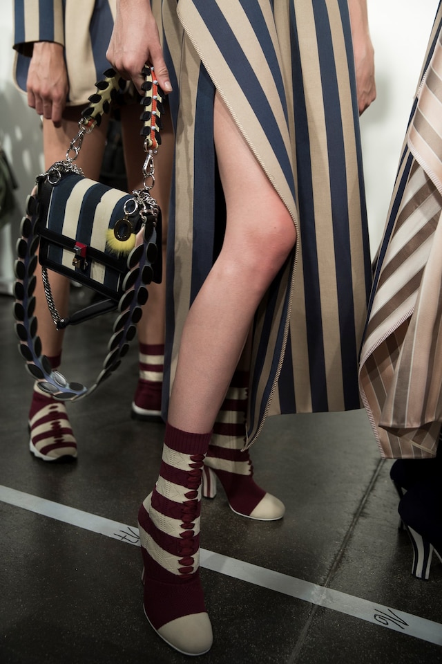 Backstage at Fendi SS17 MFW Dazed 25