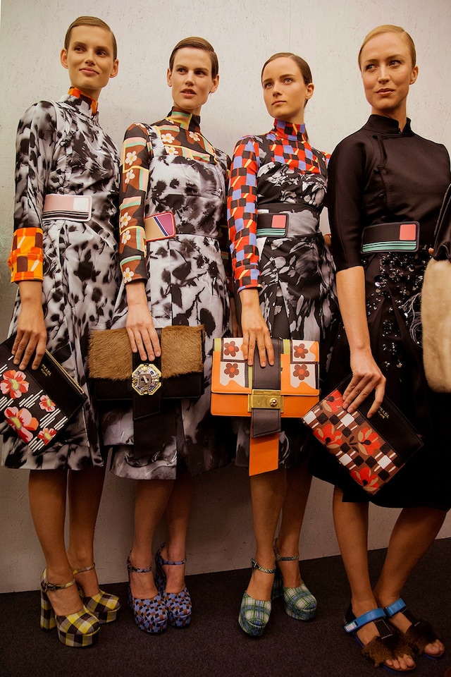 Backstage at Prada SS17 MFW Dazed 1