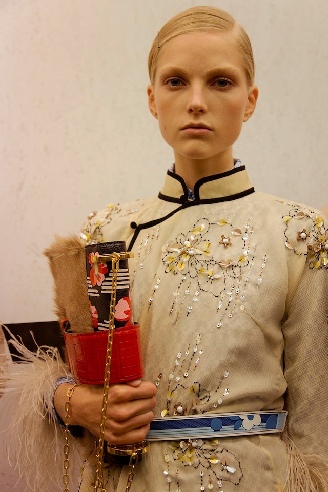 Backstage at Prada SS17 MFW Dazed 6