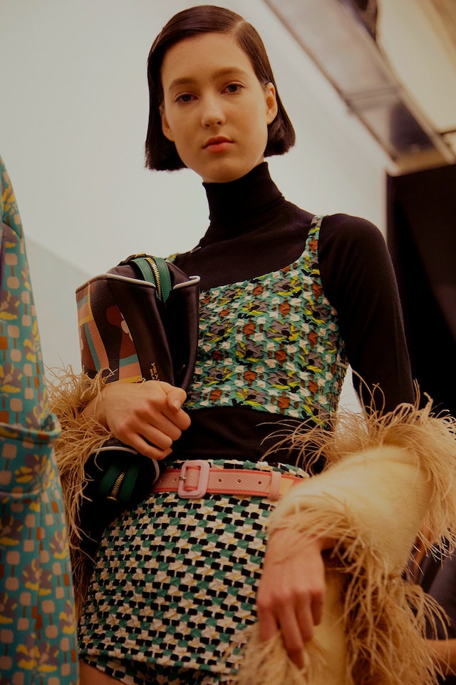 Backstage at Prada SS17 MFW Dazed 11