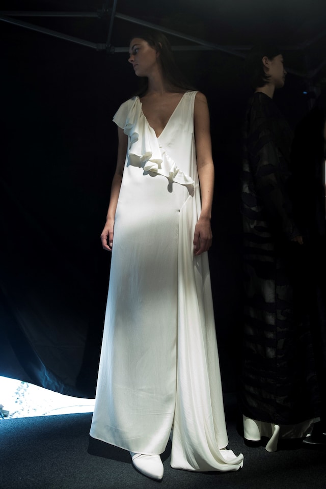 Backstage at Krizia SS17 MFW Dazed 1