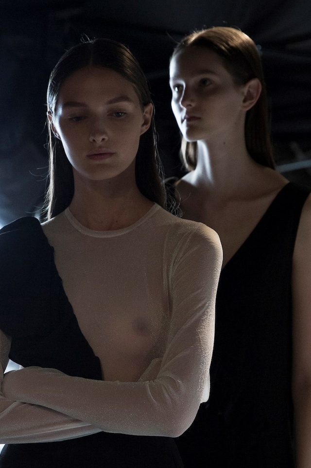 Backstage at Krizia SS17 MFW Dazed 2