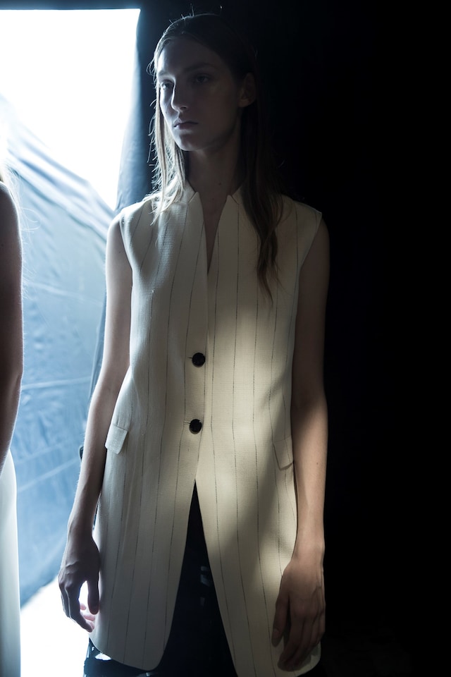 Backstage at Krizia SS17 MFW Dazed 10