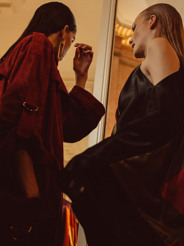 Balmain SS17 Paris womenswear backstage Dazed 24
