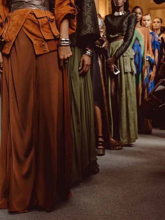 Balmain SS17 Paris womenswear backstage Dazed 23