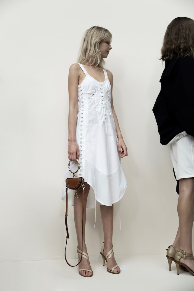 Backstage at Chloé SS17 PFW Dazed 10