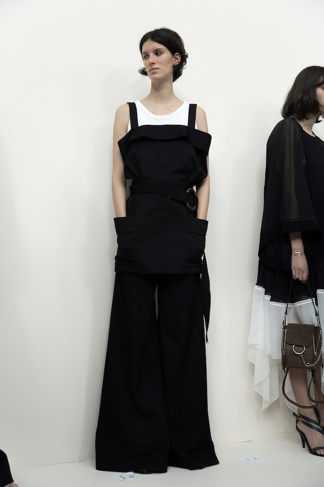 Backstage at Chloé SS17 PFW Dazed 12