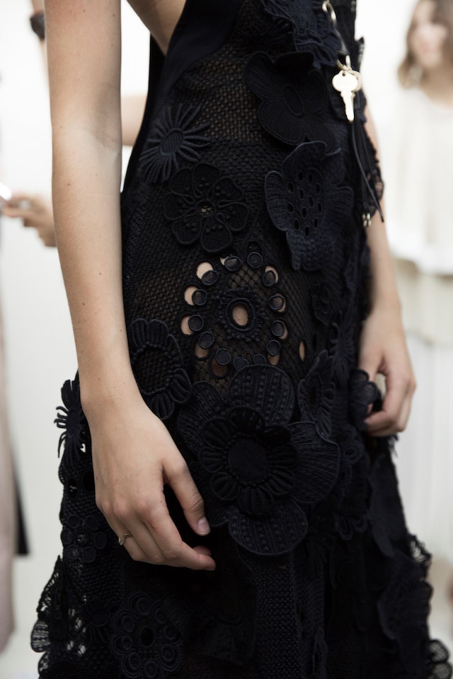 Backstage at Chloé SS17 PFW Dazed 25