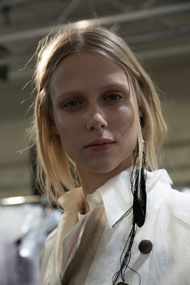Backstage at Ann Demeulemeester SS17 PFW Womenswear Dazed 22
