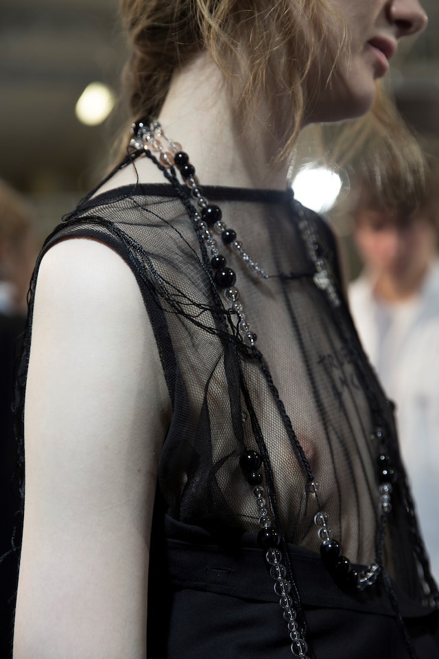 Backstage at Ann Demeulemeester SS17 PFW Womenswear Dazed 25