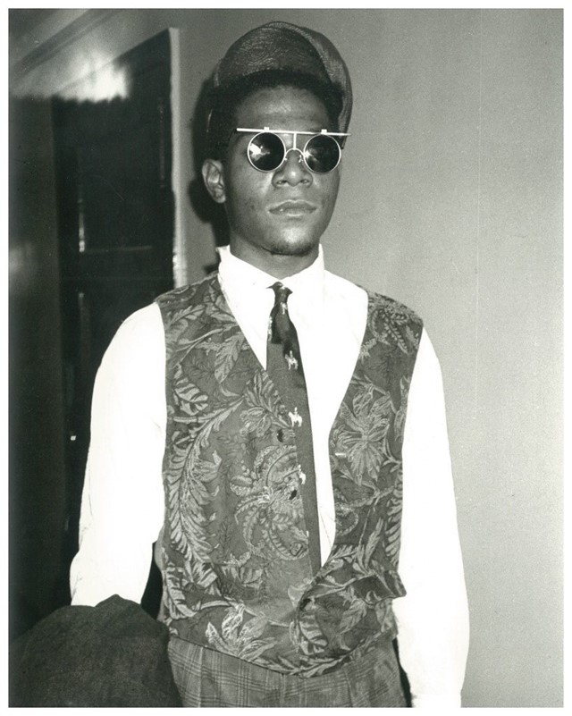 Jean Michel-Basquiat wearing Issey Miyake