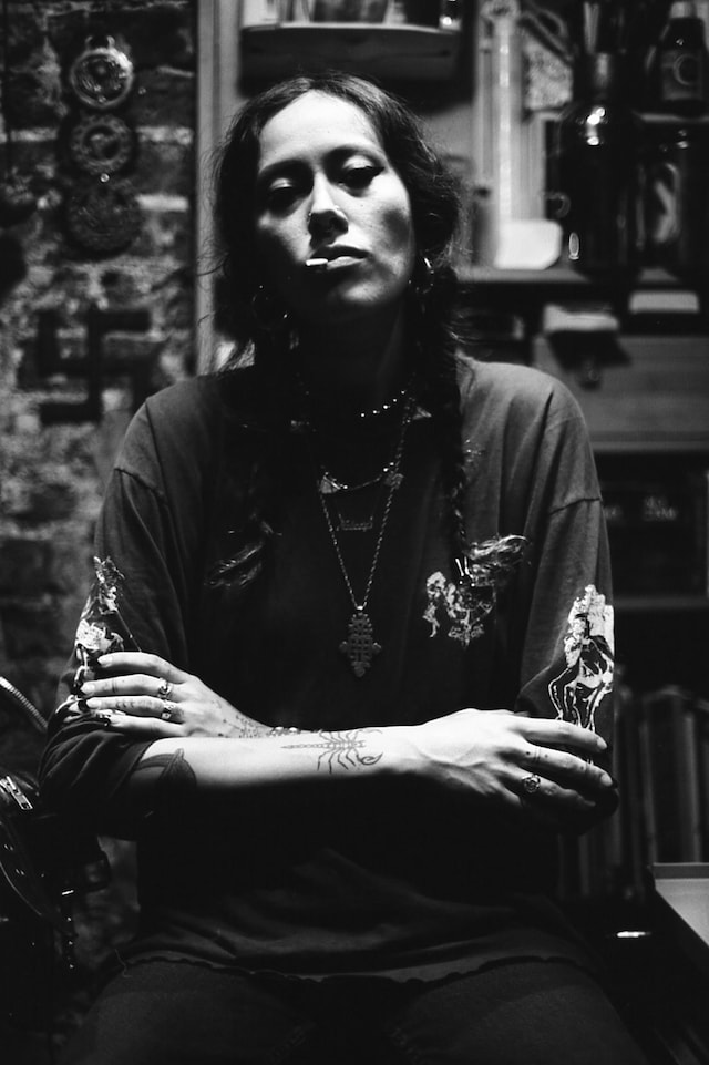 Tati Compton, courtesy of Sang Bleu 14