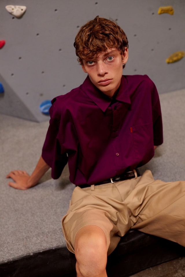 martine rose ss18 london show climbing wall 23