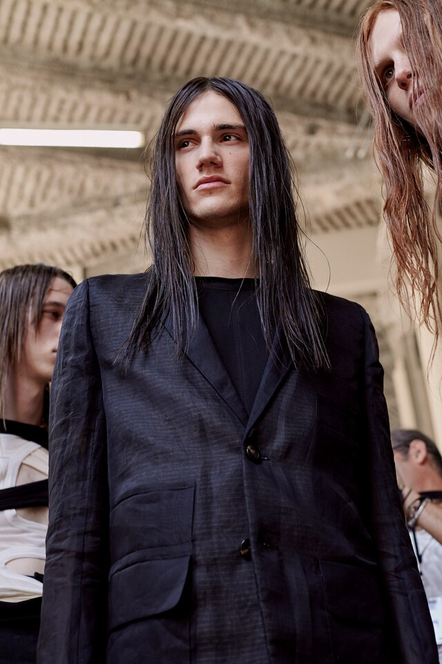 Rick Owens SS18 menswear paris show backstage 17