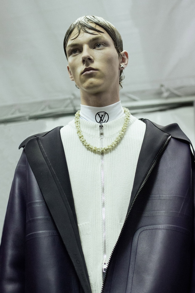Louis Vuitton backstage ss18 menswear paris show 1