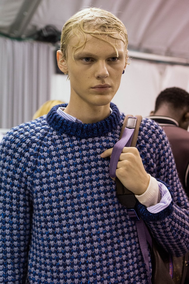 Louis Vuitton backstage ss18 menswear paris show 8