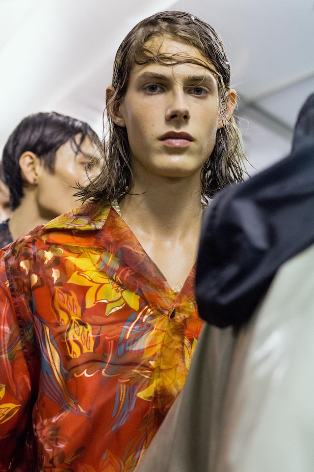 Louis Vuitton backstage ss18 menswear paris show 6