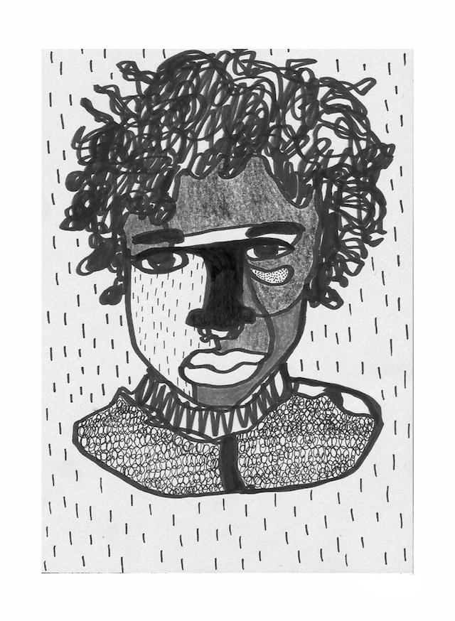 selfie drawn bw joymiessi 8