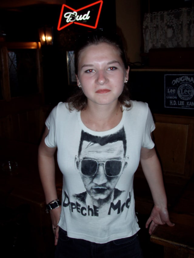 Depeche Mode fan in homemade t-shirt 5