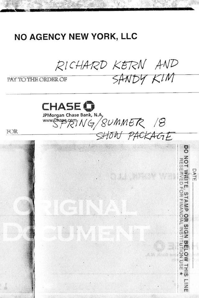 Richard Kern and Sandy Kim no agency nyfw ss18 0