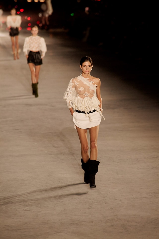saint laurent ysl ss18 anthony vaccarello paris pfw 24