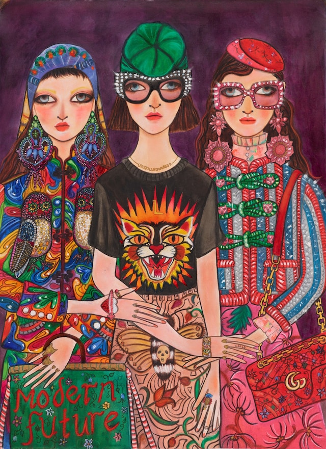 Unskilled Worker Gucci Illustrations 3