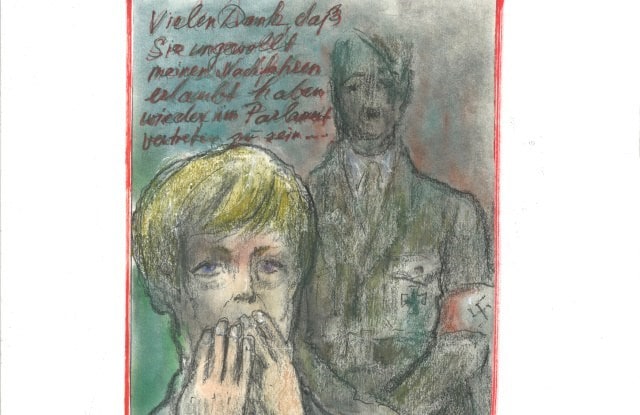 Karl Lagerfeld cartoon