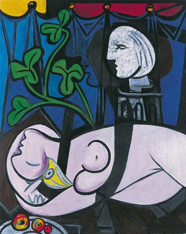 Pablo Picasso, “Nude, Green Leaves and Bust (Femme new, fuei