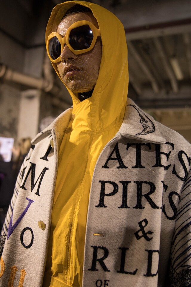 Backstage at Walter Van Beirendonck AW18 paris pfw 17