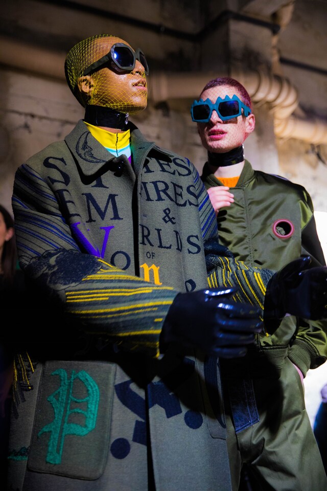 Backstage at Walter Van Beirendonck AW18 paris pfw 4