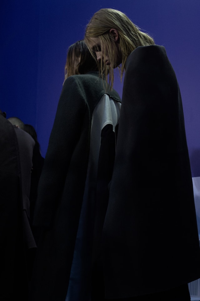 Backstage at Rick Owens paris pfw 17