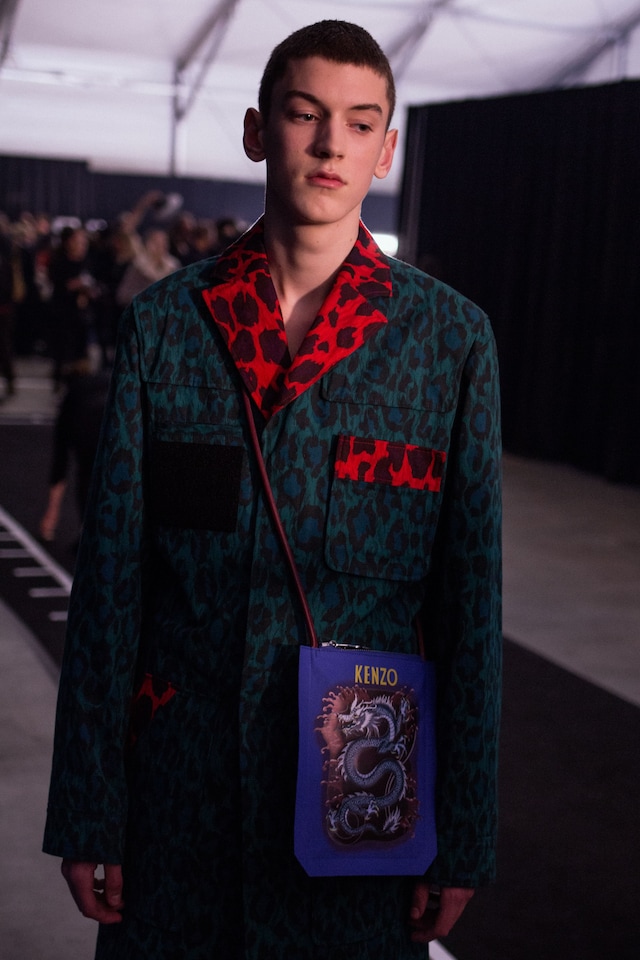 Kenzo AW18 mens paris pfw 10