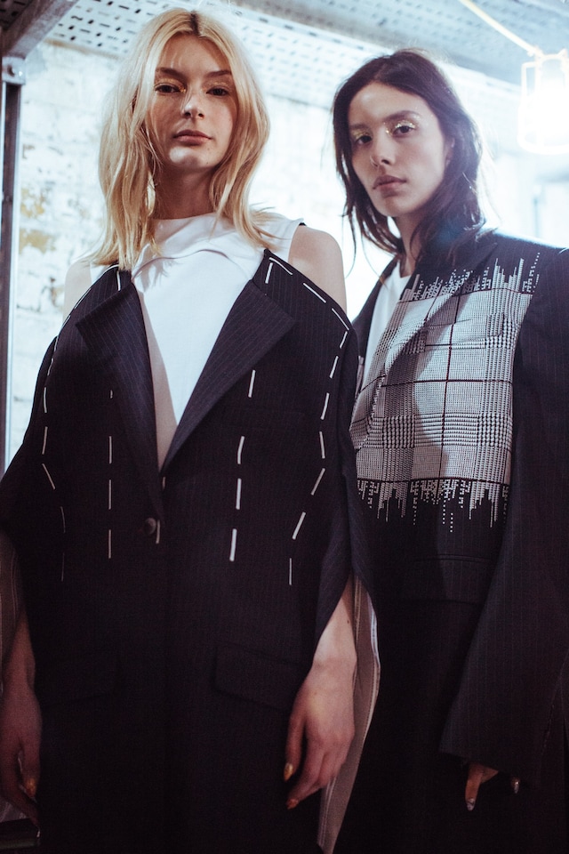 London College of Fashion MA18 show London backstage 8