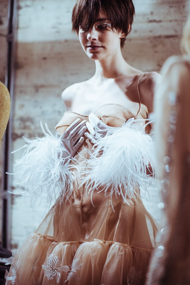 London College of Fashion MA18 show London backstage 12