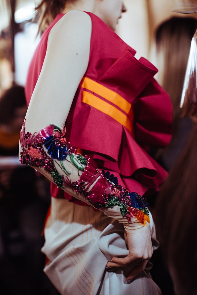London College of Fashion MA18 show London backstage 28