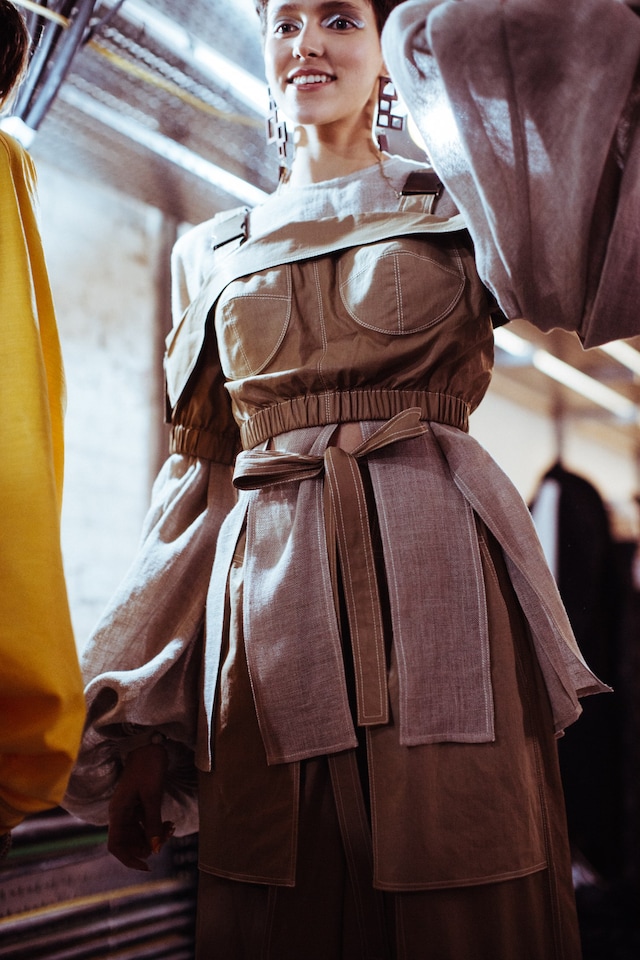 London College of Fashion MA18 show London backstage 23