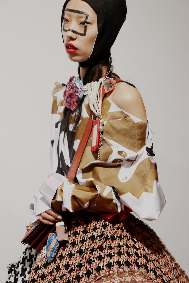 Backstage at Matty Bovan AW18 London show 6