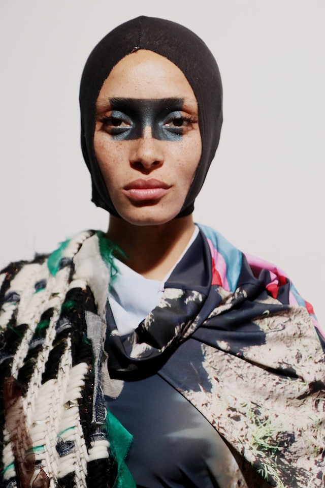 Backstage at Matty Bovan AW18 London show 5