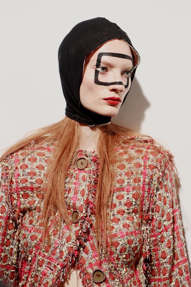 Backstage at Matty Bovan AW18 London show 9