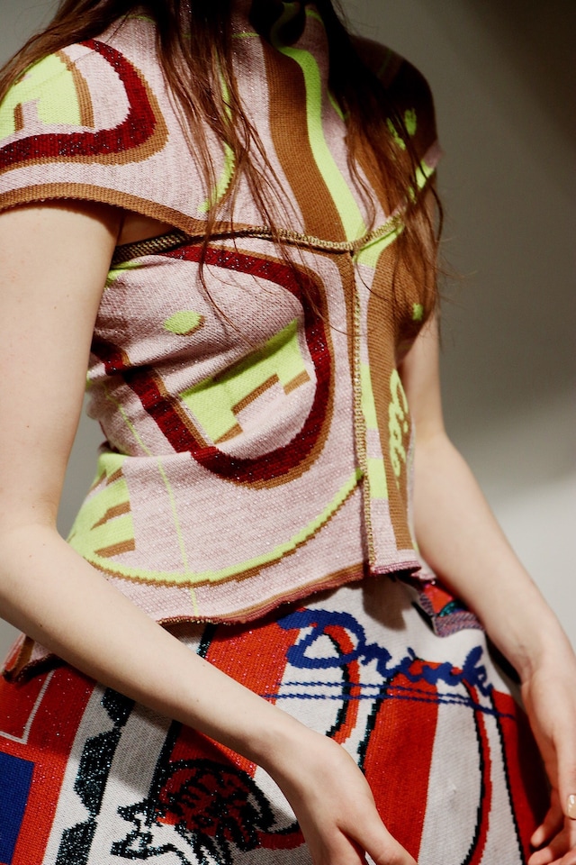 Backstage at Matty Bovan AW18 London show 16