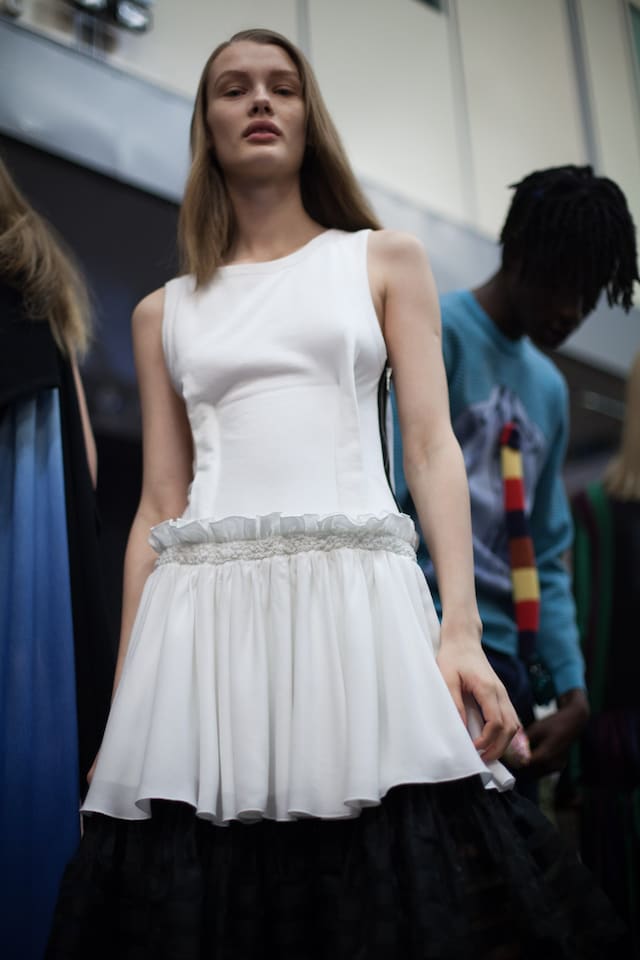 JW Anderson AW18 lfw fashion week show backstage 2